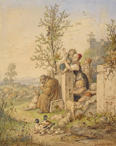 Foråret er kommet af Ludwig Richter