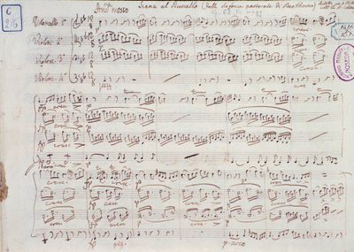 Side med noderne til Symfoni nr. 6 i F-dur, opus 68, af Ludwig van Beethoven af Ludwig van Beethoven