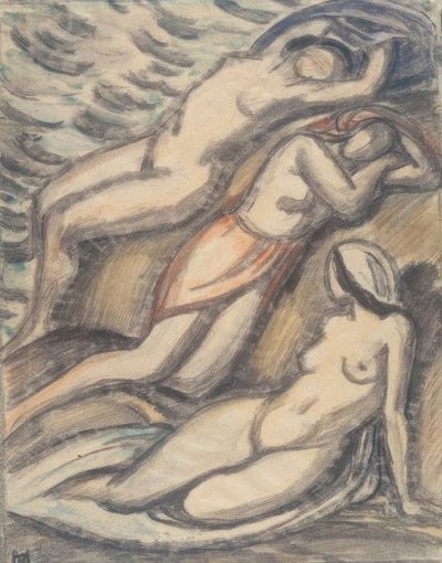 Tre kvinder bader af Ludwig von Hofmann