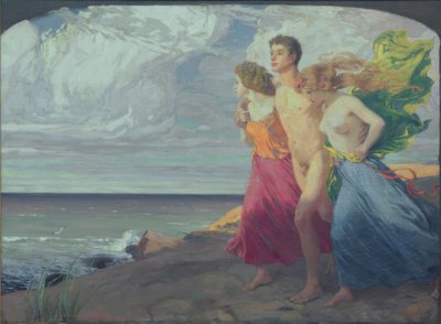 Forårsstorm af Ludwig von Hofmann