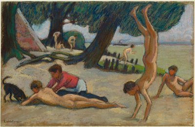 Drenge på stranden af Ludwig von Hofmann