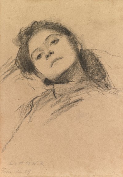 Studie af en pige af Ludwig von Hofmann