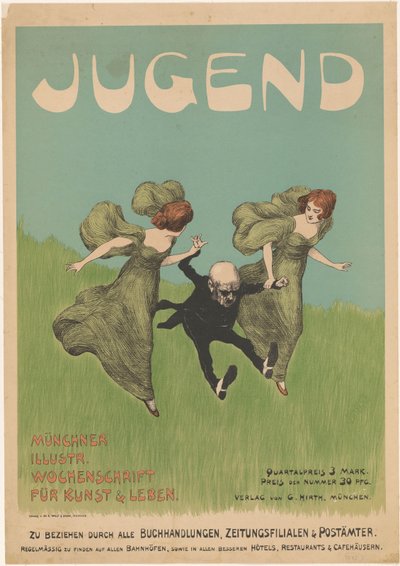 Plakat for bladet Jugend af Ludwig von Zumbusch