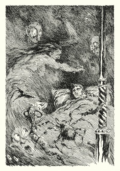 Illustration til The Picture of Dorian Gray af Oscar Wilde (litho) af Lui Trugo