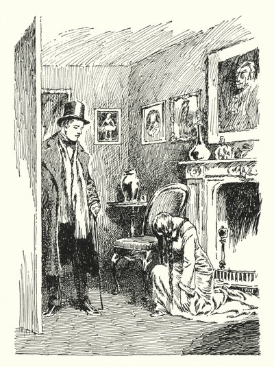 Illustration til The Picture of Dorian Gray af Oscar Wilde (litho) af Lui Trugo
