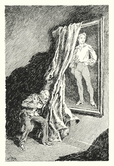 Illustration til The Picture of Dorian Gray af Oscar Wilde (litho) af Lui Trugo