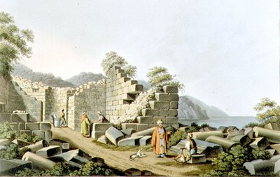 Ruiner af et gammelt tempel på Samos, plade 58 fra 