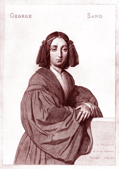 George SAND (1804-1876) af Luigi Calamatta