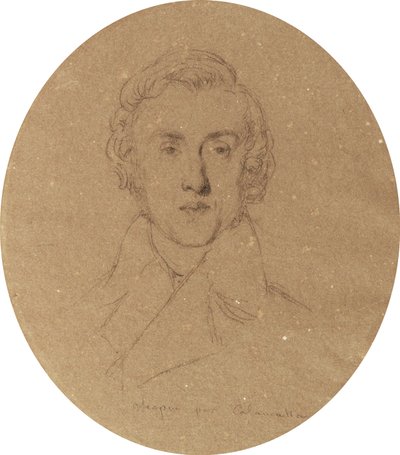 Portræt af Fryderyk Chopin af Luigi Calamatta