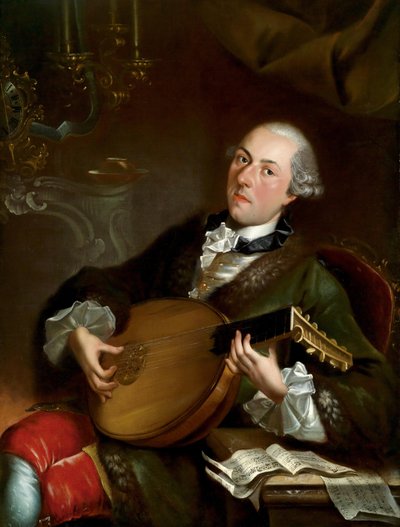 Portræt af komponisten Filippo Della Casa 17371810 af Luigi Crespi
