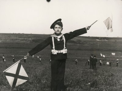 Balilla med signaler fra flåden af Luigi Leoni