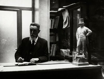Gubinelli, den sidste bestyrer af Antico Caffè Greco på Via Condotti. af Luigi Leoni