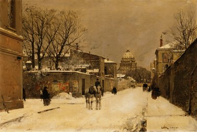 En gade nær Les Invalides, Paris af Luigi Loir