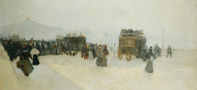 Place de la Concorde og Palais Bourbon, af Luigi Loir