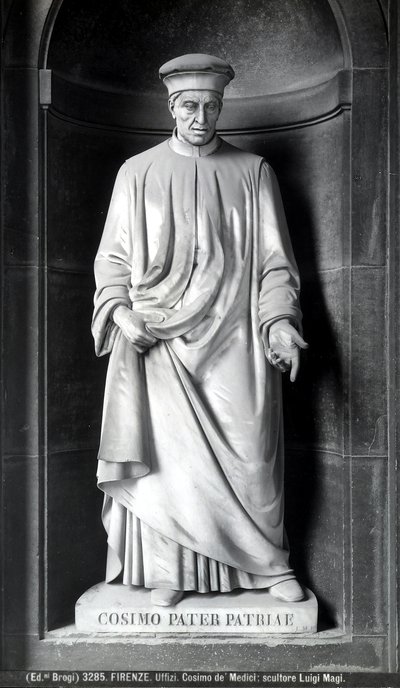 Statue af Cosimo de Medici af Luigi Magi