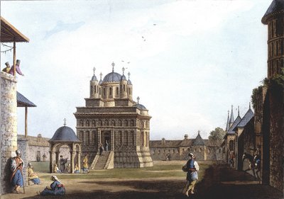 Kirke og kloster Saint Mary, Tyrkiet. i "" Udsigter i det osmanniske herredømme, i Europa, i Asien og nogle af middelhavsøerne"" fra de originale tegninger taget af Luigi Mayer, London af Luigi Mayer