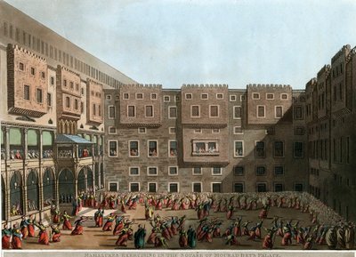 ""Mamluks træner i gården til Mourad Bey