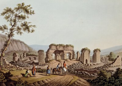 Rester af Dianatemplet i Efesos af Luigi Mayer