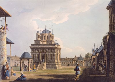 Santa Maria kloster, af Luigi Mayer, Grækenland 1800-tals gravering af Luigi Mayer