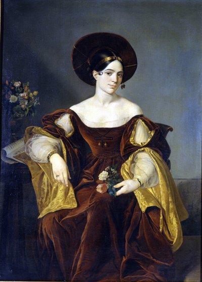 Maria de la Felicidad Malibran (1808 - 1836) Maleri af Luigi Pedrazzi. La Scala-museet i Milano af Luigi Pedrazzi