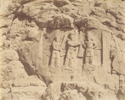 7 [Tag-e Bustan, Crowning Ceremony of Shapour II, Kermanshah], 1840