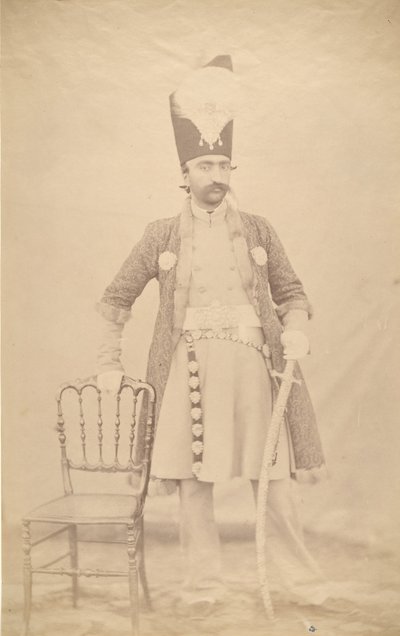 Nasiruddin Shah, ka. 1852-55. af Luigi Pesce