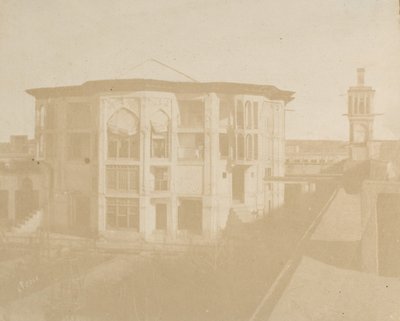 Teheran. Premierministerens hus Nezanneh, 1858. af Luigi Pesce