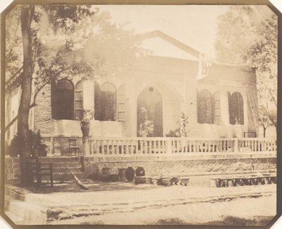 Zerghiandeh. Den russiske ministers landsted, Teheran, 1858. af Luigi Pesce
