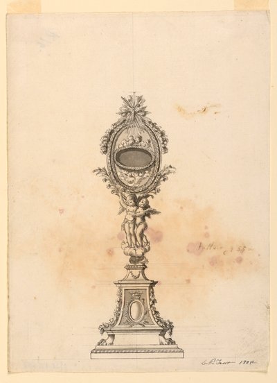 Design til et relikvieskrin af Luigi Righetti
