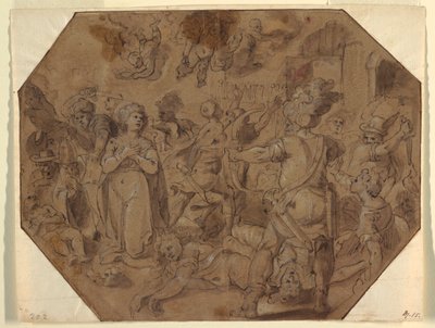 Sankt Ursulas martyrium af Luigi Rodriguez