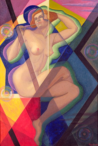 Kvinden med sæbebobler af Luigi Russolo