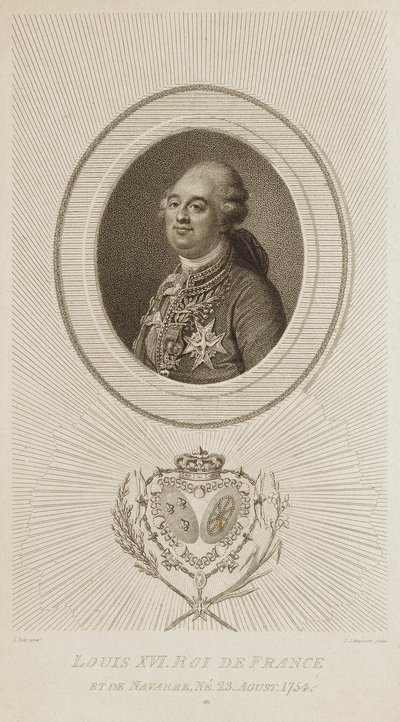 Ludvig XVI, konge af Frankrig af Luigi Schiavonetti