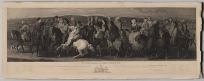 Pilgrimsrejse til Canterbury af Luigi Schiavonetti