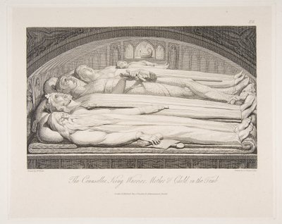 Rådgiveren, kongen, krigeren, mor og barn i graven, fra graven, et digt..., 1. marts 1813. af Luigi Schiavonetti