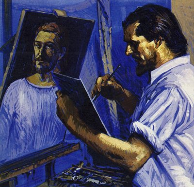 Gauguin levede i fattigdom og solgte kun et billede i ny og næ (farvelitografi) af Luis Arcas Brauner