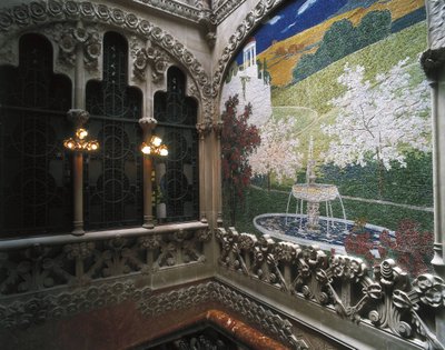 Mosaiques, Casa Nava (1901-1907), a Reus - DOMENECH I MONTANER, Lluis (1850-1923). Navas-huset. 1901-1907. SPANIEN. Reus. Navas-huset. Indvendig mosaikudsmykning. Modernisme. Arkitektur. af Luis Domenech i Montaner