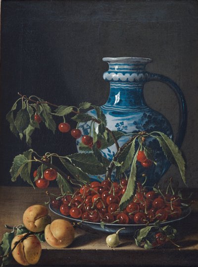 Stilleben med frugt og kande af Luis Egidio Melendez