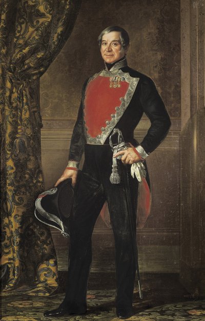 Portræt af Don Francisco Ignacio de Montserrat. 1842 - 1850 (olie på lærred) af Luis Lopez Piquer