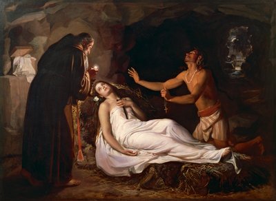 Atalas død,19. århundrede (olie på lærred) af Luis Monroy