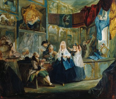 Den antikvariske Genianis butik af Luis Paret y Alcazar