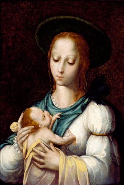 Jomfruen og barnet, c1567 af Luis de Morales
