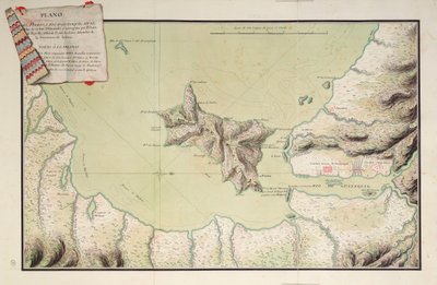 Kort over havnen og floden Guayaquil ved Sydhavet af Luis de Surville