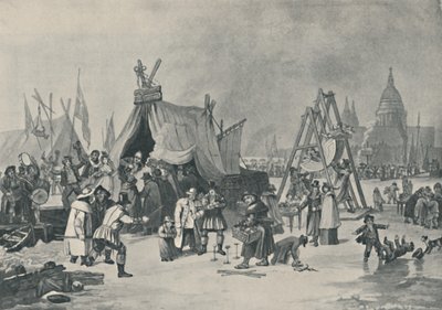 Messen på den frosne Thems, 1814, 1920 af Luke Clennell