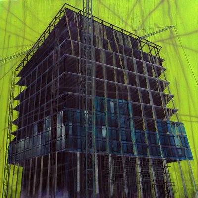 Work in Progress 11, 2015 (olie på lærred) af Luke M Walker