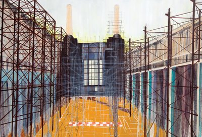 Work in Progress II, 2014 (olie og akryl på lærred) af Luke M Walker