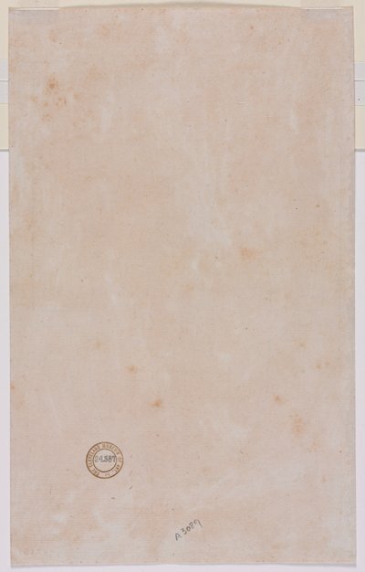 Arkitektonisk plan verso, midten af 1500-tallet. af Luzio Romano