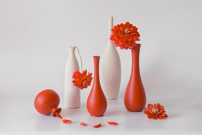 Moderne blomsterstilleben af Lydia Jacobs
