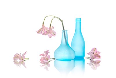 Bløde blå blomstervaser af Lydia Jacobs