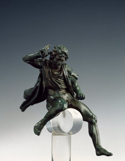 Græsk kunst: "" Kongen af Macedoine Alexander den Store (356-323 f.Kr.) til hest"" Bronzeskulptur af Lysipus af Sicyone (395-305 f.Kr.) 4. århundrede f.Kr. Rom Museo Nazionale di Villa Giulia Italien af Lysippos (attributed to)