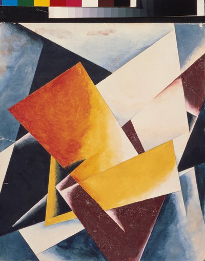 Arkitektonisk maleri. Maleri af Lyubov (Lioubov) Sergeyevna Popova (1889-1924), olie på lærred af Lyubov Sergeevna Popova